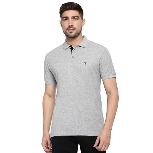 Van Heusen Men's Solid Regular Fit Polo