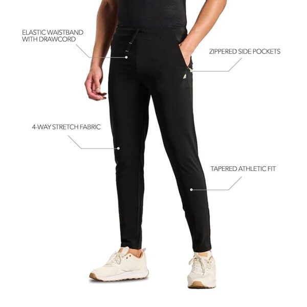 Boldfit Track Pant for Men for Running, Gym Sports Lower for Men & Boys Summer Track Pants for Men, Boys Multipurpose Mens Lower Activewear Regular Fit Trousers Sports Night Pants for Men - Image 4