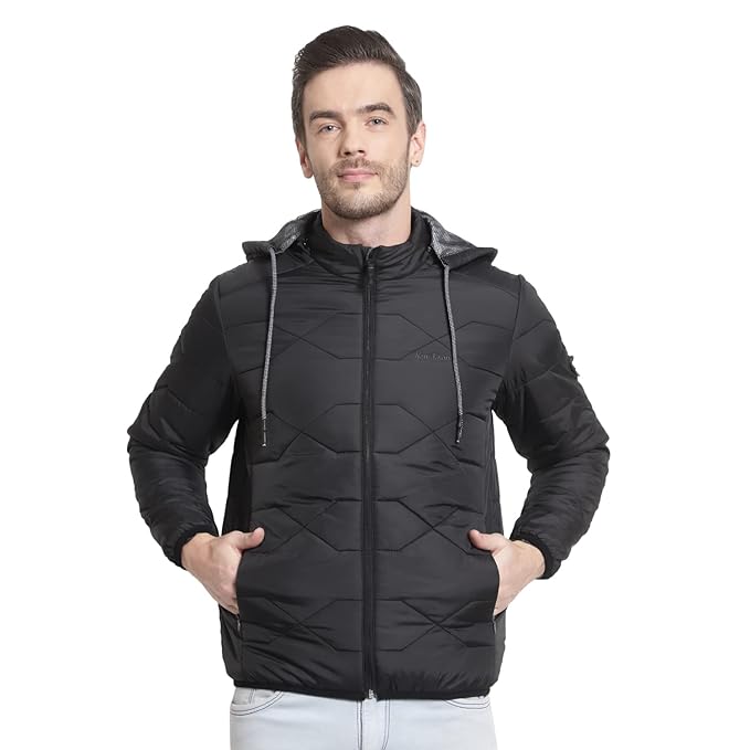 NEW KNOWS Jacket for Men's Outdoor Versatile with Detachable Hood and Multiple Pockets - Image 6