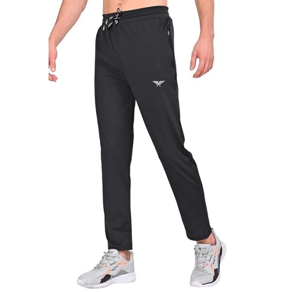 HALFSPACE Men's Polyester Lycra Track Pant | Casual Stretchable Track Pant | Slim Fit Gym Sports Lower for Men | Solid Activewear Trouser Pant (Combo) - Image 6