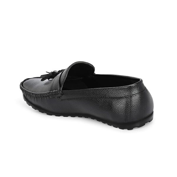 Tassillo Men's Leather Casual Loafer Moccasins & Tassel Shoes for Office Wear Shoes/Semi Formal Shoe for Party, Wedding Slip-On Loafer/Solid Stylish Lightweight and Comfortable Shoe - Image 4