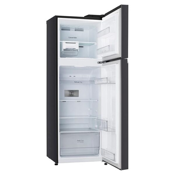 LG 246 L 3 Star Smart Inverter Frost-Free Double Door Refrigerator (, GL-S262SESX, Ebony Sheen, Convertible) - Image 3