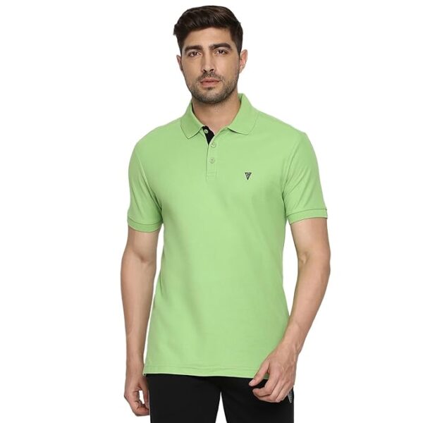 Van Heusen Men's Textured Regular Fit Polo Shirt