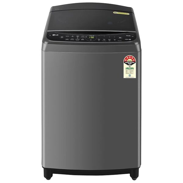 LG 10 Kg 5 Star Inverter Wi-Fi Fully-Automatic Top Load Washing Machine (THD10NWM, Middle Black, AIDD Technology)