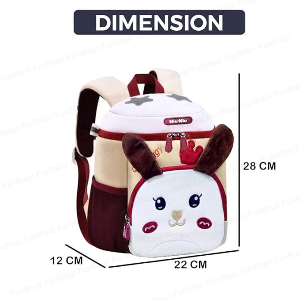 FunBlast Cute Small Size Fancy Bag for Kids Pre-Schoolers – Picnic Bag for Baby, Boys, Girls/Lightweight Travel Mini Backpack for Kids (28 X 22.5 X 12 CM) Age – 2 Years to 4 Years Toddlers - Image 2