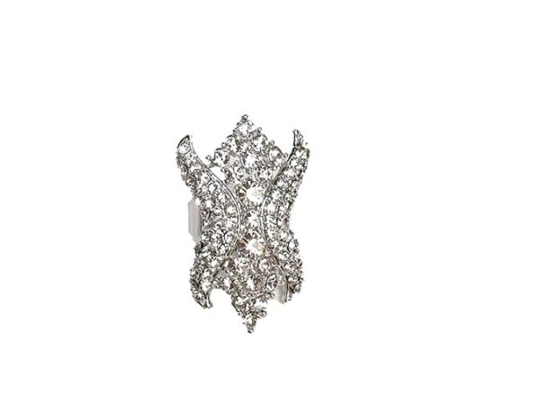 American Diamond Setting Stone Antique Imitation Metal Ring
