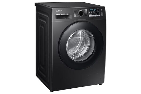 Samsung 8 kg, Hygiene Steam with Inbuilt Heater, Digital Inverter, Fully-Automatic Front Load Washing Machine (WW80TA046AB1TL, Black) - Image 2
