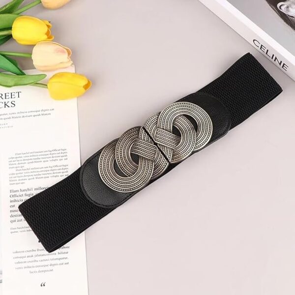 Shining Diva Fashion 2pcs Combo Waist Belts for Women and Girls | Stylish Belts for Dresses Jeans Saree | Celebrity Inspired Fashion Accessories - Image 4