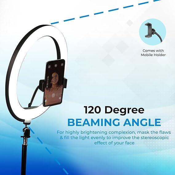 Tygot Ring Light 12" Ring Light for Video Shooting Professional Studio Light ringlight Photography Halo YouTube ringlight kit for YouTube Instagram Accessories - Image 5