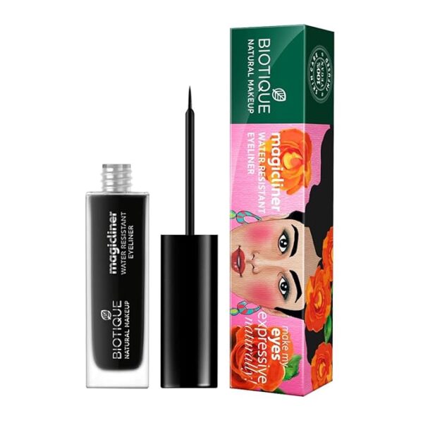 Biotique Natural Makeup Magicliner, Midnight Black, 9ml - Image 2