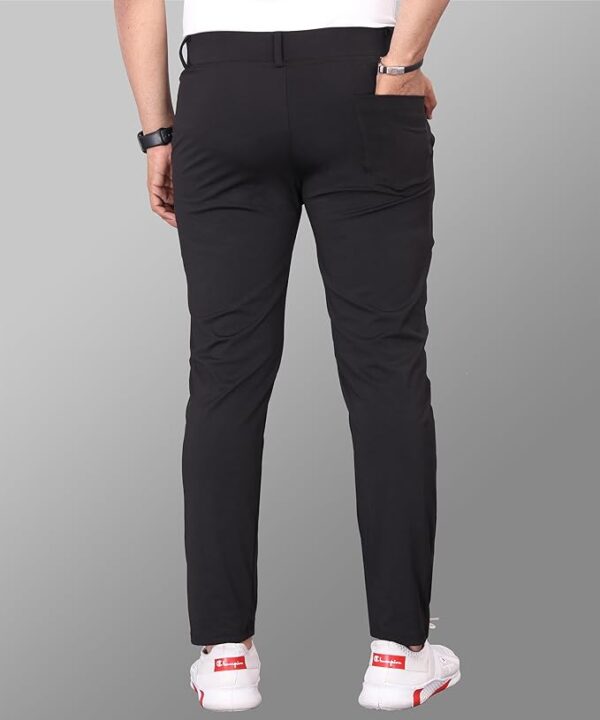 Mehrang Men's Stretchable Stretchable Formal Pant Trousers | Stylish Slim Fit Men's Wear Trousers for Office or Party | Polycotton Knitted Fabric - Image 6