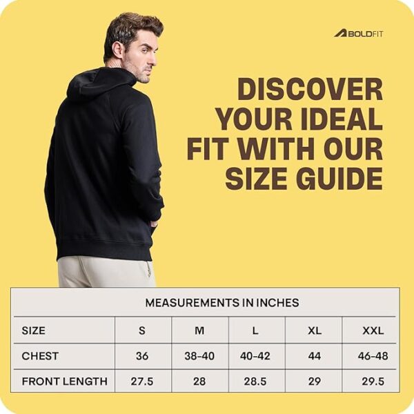 Boldfit Hoodies for Men Stylish Sweat Shirt Men Winter Jacket for Men Winter Wear for Men Thermal Insulation Mens Jacket Full Zipper Pullover for Men Fleece Sweatshirt for Man Hoodies for Man Hoodie - Image 2