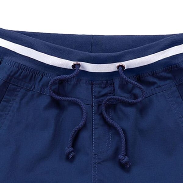 CALANDIS™ Men's Summer Shorts Cotton Joggers Classic Fit Pocket Pants Dark Blue M | Shorts | Mens Clothing - Image 6