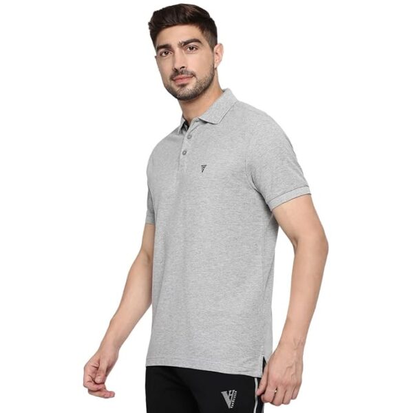 Van Heusen Men's Solid Regular Fit Polo - Image 5