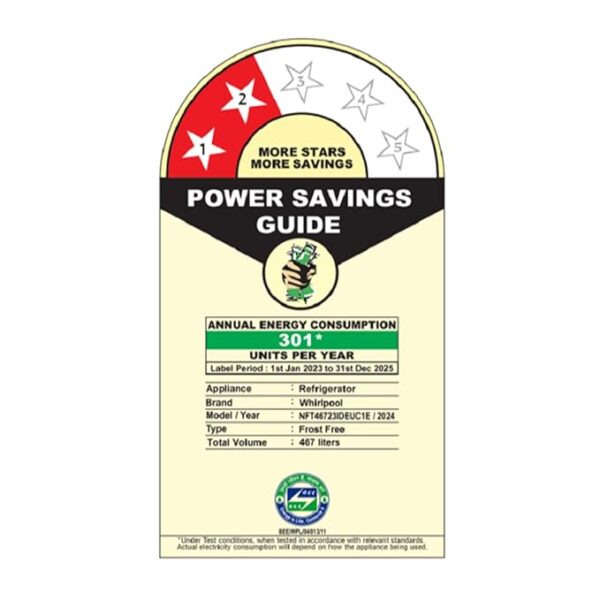 Whirlpool 467L 2star IntelliFresh Convertible Inverter Frost Free Double Door Refrigerator (IF INV CNV 515 ALPHA STEEL-Z, 2s) - Image 2