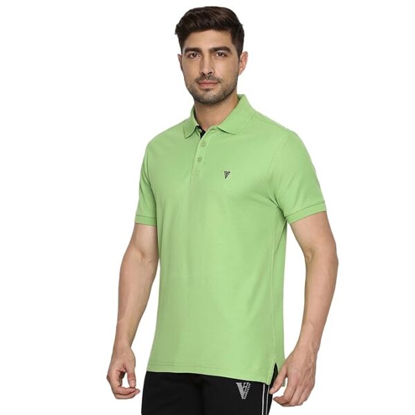 Van Heusen Men's Textured Regular Fit Polo Shirt - Image 5