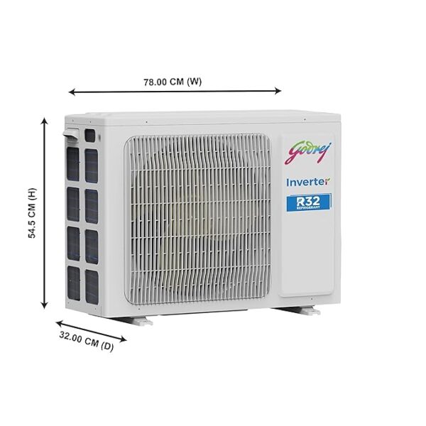 Godrej 1 Ton 3 Star Inverter Split AC (Copper, 2022 model, 5-in-1 convertible, Nano-Coated anti-viral filter AC 1T SIC 12TTC3-WWA, White) - Image 5