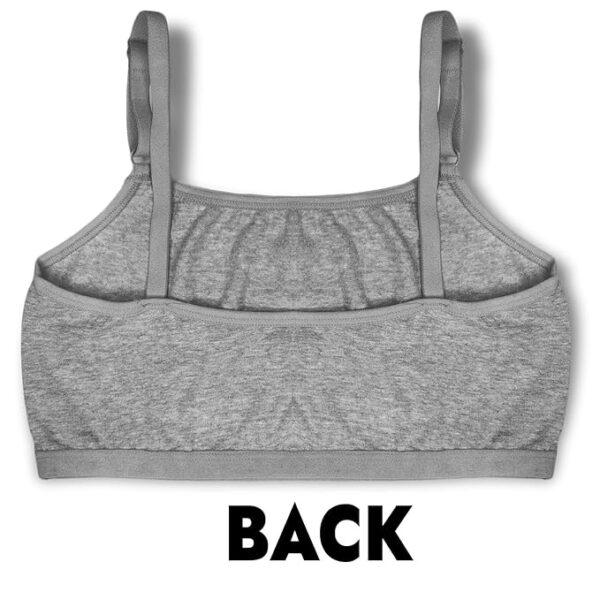 Pack of 4 Solid Beginner Bras for Girls/Kids: Half Slips & Camisoles - Image 4