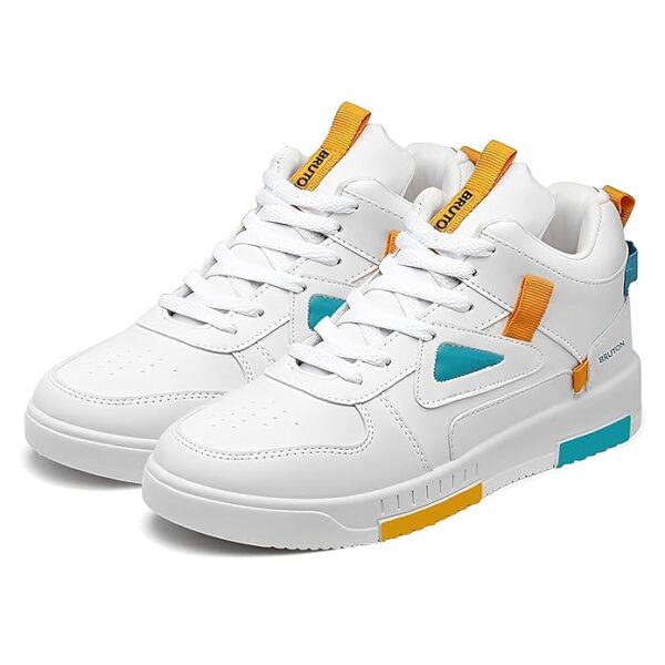 BRUTON Stylish Sneakers Casual Shoes for Men's & Boy's- White
