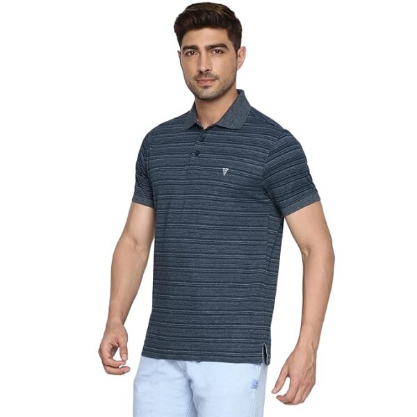 Van Heusen Men's Striped Regular Fit Polo Shirt - Image 5