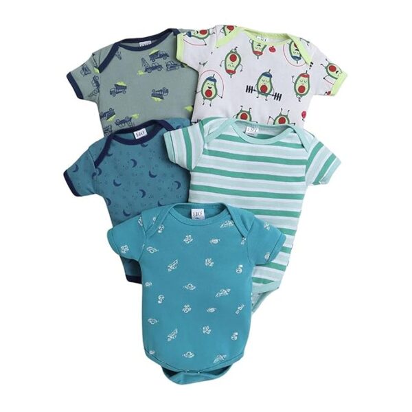 EIO New Born Baby Multi-Color Cotton Sleep Suit Romper Body Jumpsuti Body Suit for Boys and Girls Set