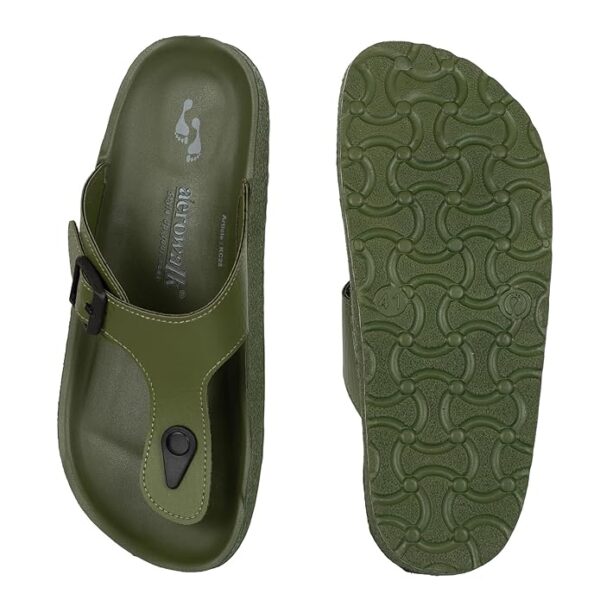 AEROWALK Stylish T-Shape Fashion Slipper for Men | Comfortable | Lightweight | Anti Skid | Casual Office Footwear | - Image 5