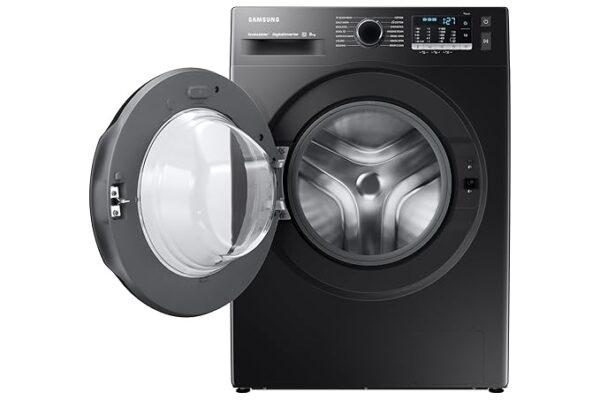 Samsung 8 kg, Hygiene Steam with Inbuilt Heater, Digital Inverter, Fully-Automatic Front Load Washing Machine (WW80TA046AB1TL, Black) - Image 6