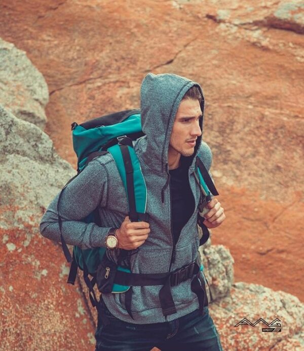 AWG ALL WEATHER GEAR Hoodies for Men Sweatshirt for Men Cotton Hooded Sweatshirt with Zip Winter wear Hoodies Stylish Hooded Jacket for Men Fashionable Cold Weather Apparel for Outdoor Activities. - Image 2