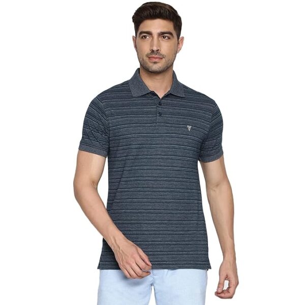 Van Heusen Men's Striped Regular Fit Polo Shirt