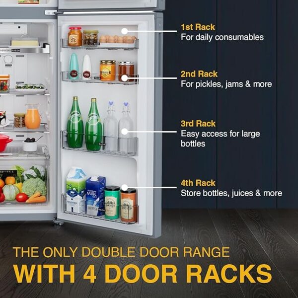 Whirlpool 325 L 3 Star Intellifresh Inverter Frost Free Double Door Refrigerator (IF INV ELT DF375 Omega Steel(3S)-TL, Grey) - Image 5