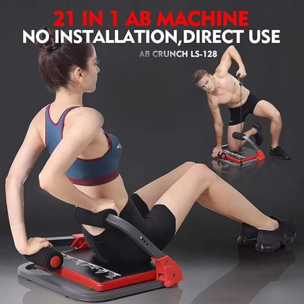 MYHEART Smart Ab Machine Multifunctional Lazy Abdominal Machine | Sit Up Exercise Equipment for Home Gym | Crunches Ab Equipment | Ab Workout Equipment with Adjustable Resistance | Muscle Exerciser - Image 3