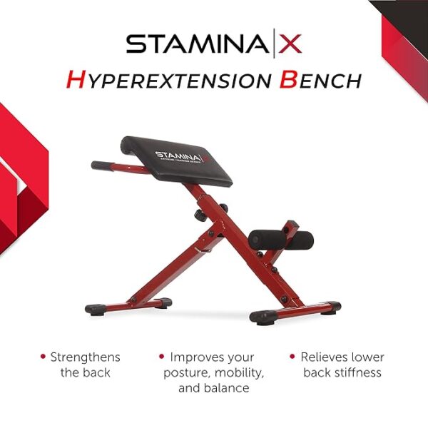 Stamina Hyper Bench, Red - Image 2