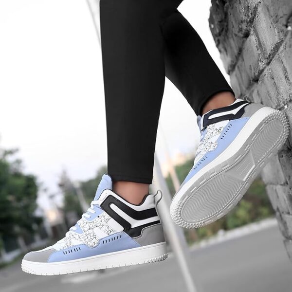 Bacca Bucci Jolly Men's Fashion Mid-Top Sneakers/Street Wear with Flat Rubber Outsole for Swag, Travel, Parties, Dancing, Dating, Streets & Fun - Image 4