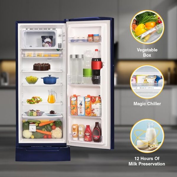Whirlpool 207 L 3 Star Icemagic Pro Inverter Direct-Cool Single Door Refrigerator (230 IMPRO ROY 3S SAPPHIRE PEONY-Z,) - Image 5