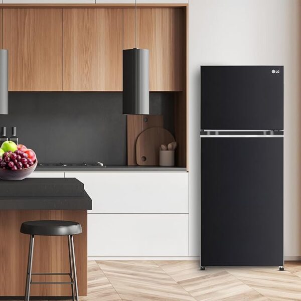 LG 246 L 3 Star Smart Inverter Frost-Free Double Door Refrigerator (, GL-S262SESX, Ebony Sheen, Convertible) - Image 2