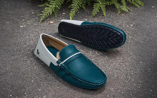 Neeman's Color Block Loafers for Men | Comfortable, Lightweight PU Faux Leather Upper & Flexible EVA Sole - Image 6