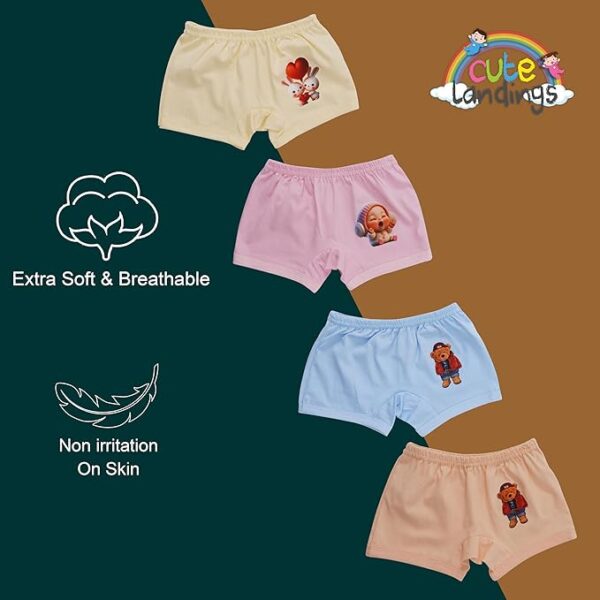 Newborn Baby Girl & Boy Soft Breathable Regular Fit Panties| Underwear| Innerwear| Bloomer| Bottoms Combo - Image 5