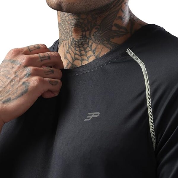 3rd Planet Gym Regular Fit T Shirt for Men Round Neck Active Tshirt for Men Quick Dry Active Wear T Shirts for Man Dry Fit T Shirts for Men for Gym & Sports Wear Anti Odor Training Tshirt for Men - Image 4