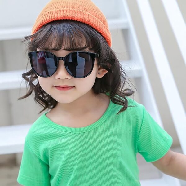 SYGA Kids Sunglasses, Modern Stylish Eyewears for Boy's and Girls, Suitable for Age 4 to 12 Years (Black) - Image 6