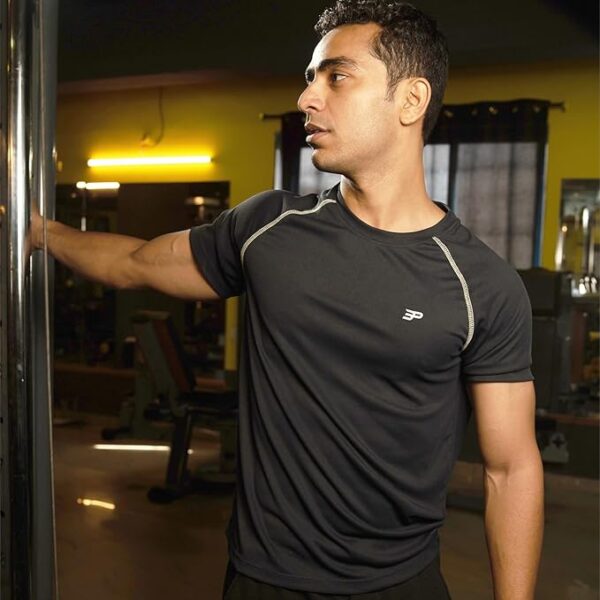 3rd Planet Gym Regular Fit T Shirt for Men Round Neck Active Tshirt for Men Quick Dry Active Wear T Shirts for Man Dry Fit T Shirts for Men for Gym & Sports Wear Anti Odor Training Tshirt for Men - Image 5
