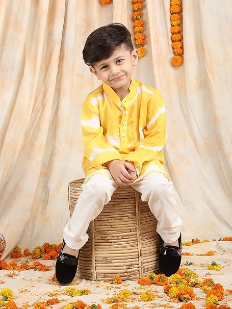 POLKA TOTS Soft Kurta Pajama Set for Boy’s Traditional Ethnic Wear - Image 4