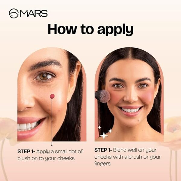 MARS Liquid Blush Hour | Dewy-Matte Finish | Highly Pigmented | Lightweight & Long-Lasting Formula | Effortless Application (12 ml) (02-TWILIGHT) - Image 2