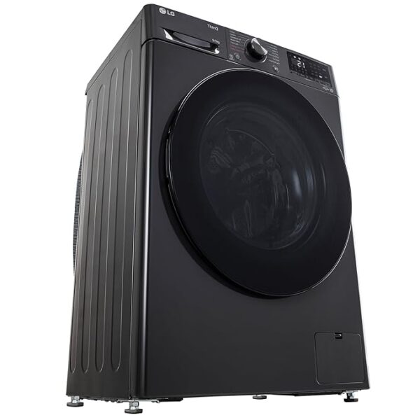 LG 9 Kg (Wash) / 5 Kg (Dry), Ai Direct Drive Technology, Steam, TurboWash & Wi-Fi Fully Automatic Front Load Washer Dryer (FHD0905SWM, Intelligent & Convenient Fabric Care, Allergy Care, Middle Black) - Image 2