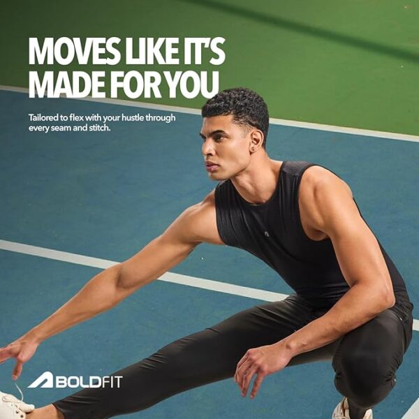 Boldfit Track Pant for Men for Running, Gym Sports Lower for Men & Boys Summer Track Pants for Men, Boys Multipurpose Mens Lower Activewear Regular Fit Trousers Sports Night Pants for Men - Image 3