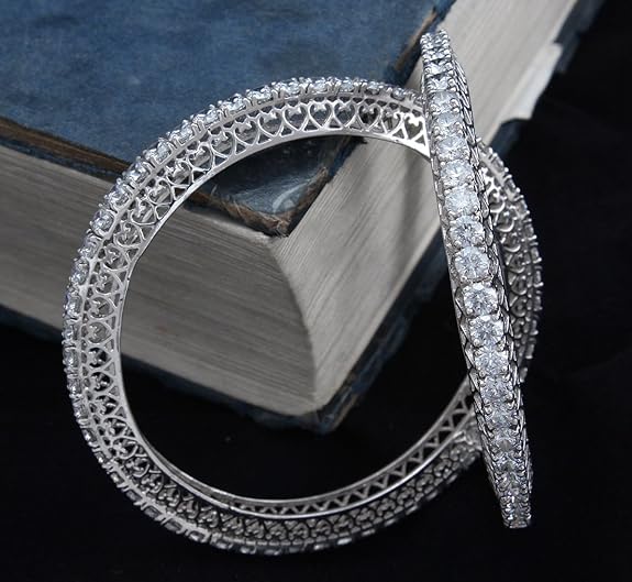 LBV Swarovski 925 Sterling Silver Bangles for Women - Image 4