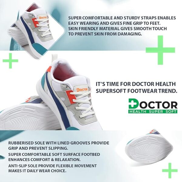 Soft Comfortable and Stylish Sports Shoes for Men | Ultrasoft Outsole Casuals & Flexible Athletics|Lightweight|Gym|Training,Walking | Washable Mens Running Shoe with Memory Foam Insole - Image 4