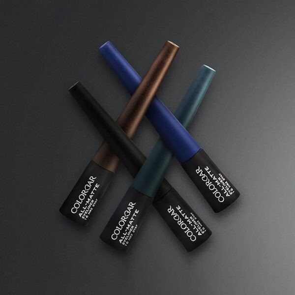 Colorbar All Matte Eyeliner, Black 001, 2.5ml | Waterproof | Smudge proof | Lasts upto 16 hours without flaking or creasing - Image 2