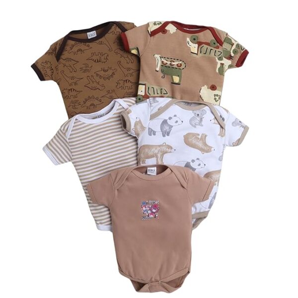 EIO New Born Baby Multi-Color Cotton Sleep Suit Romper Body Jumpsuti Body Suit for Boys and Girls Set