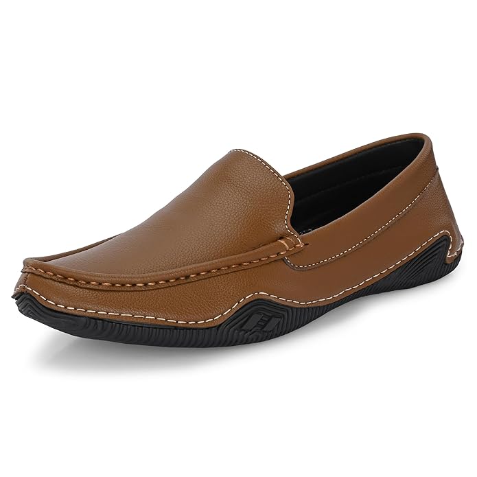 Centrino Loafer for Men | Premium Slip-On Loafers | Stylish & Comfortable with Soft Cushioned Insole | Versatile, Durable & Fashionable Footwear |Hand-Stitched Design for Trendy (9707)