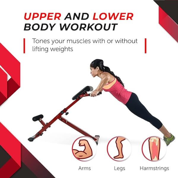 Stamina Hyper Bench, Red - Image 4